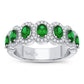 14K 0.26CT Diamond Emerald Ring