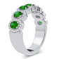 14K 0.26CT Diamond Emerald Ring