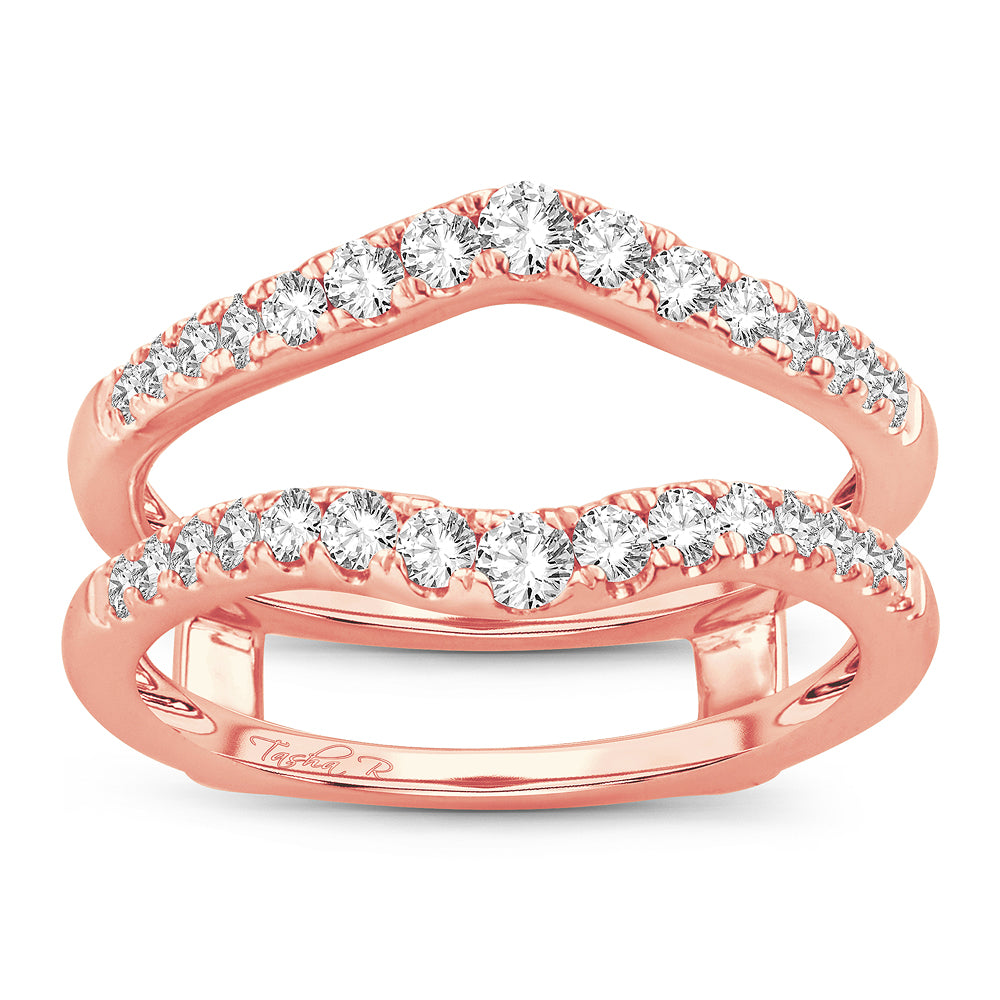 14K 0.50CT DIAMOND RING GUARD