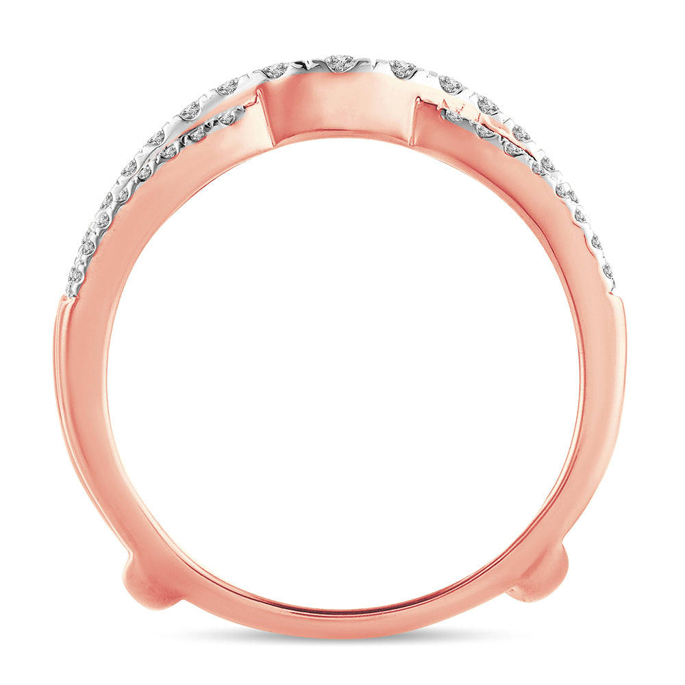 14K 0.63CT Diamond RING GUARD