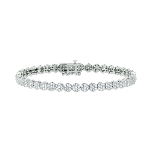 14K 4.00ct Diamond Bracelet