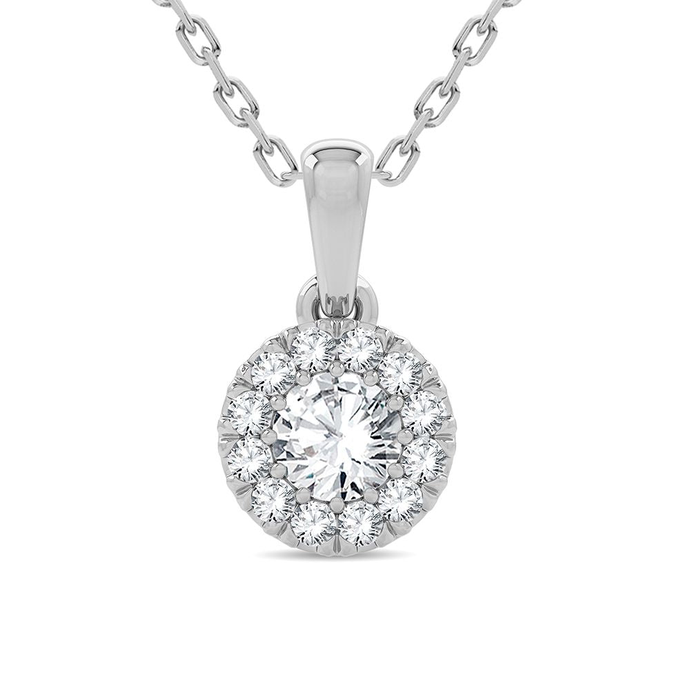 14K 0.33CT Diamond Pendant