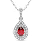 14K 0.10CT Diamond Pendant