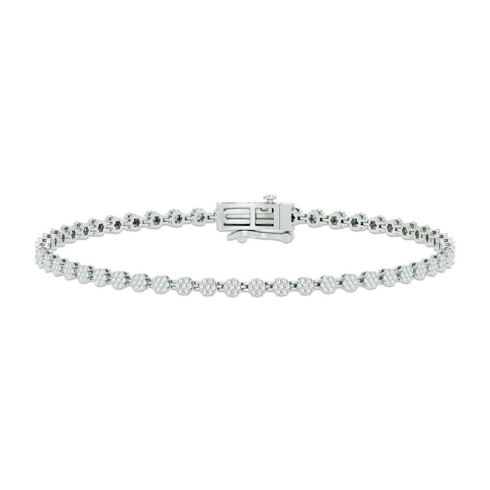 14K 1.00ct Diamond Bracelet