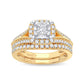 14K 0.75ct Diamond Bridal Ring