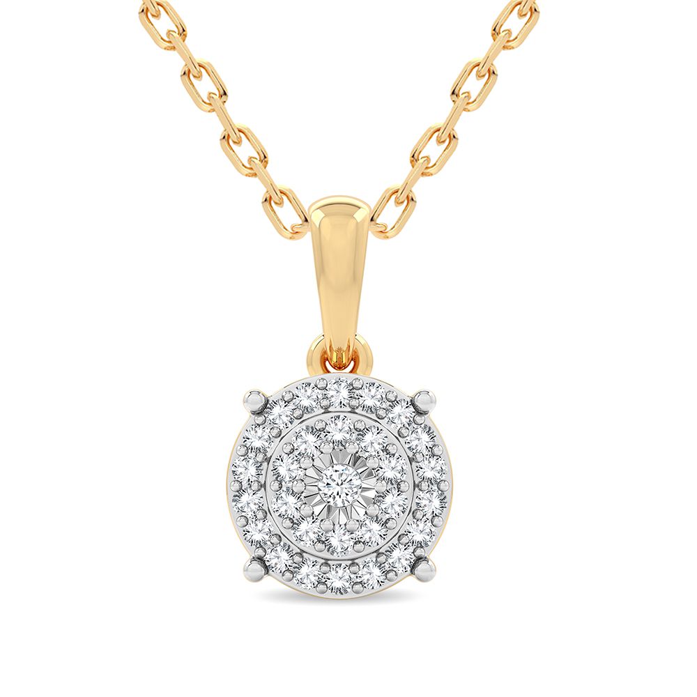 14K 0.20CT Diamond Pendant