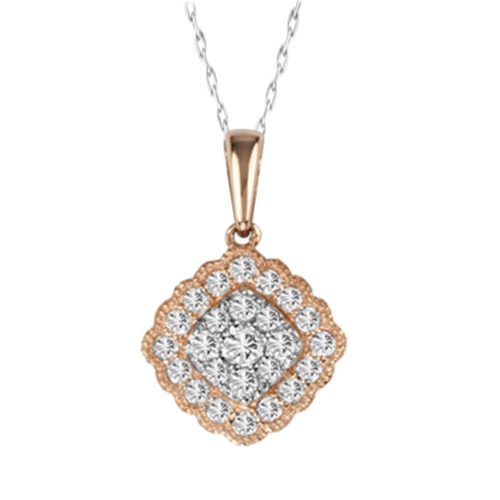 14K 0.33CT Diamond Pendant