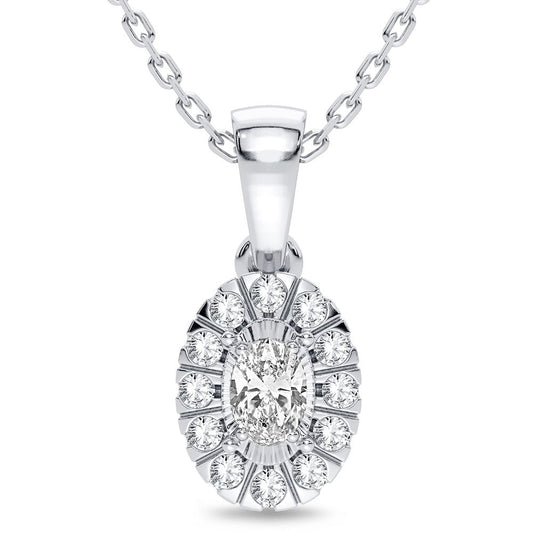 14K 0.25CT Diamond Pendant