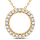 14K 0.25CT DIAMOND PENDANT