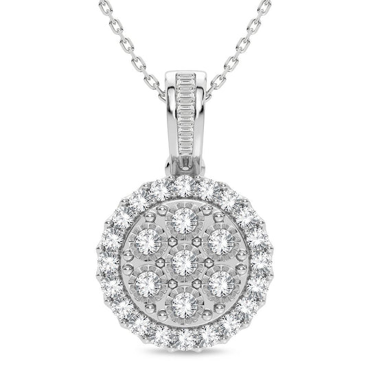 14K 1.00CT Diamond Pendant