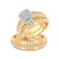 14K 0.90ct Diamond Trio Set