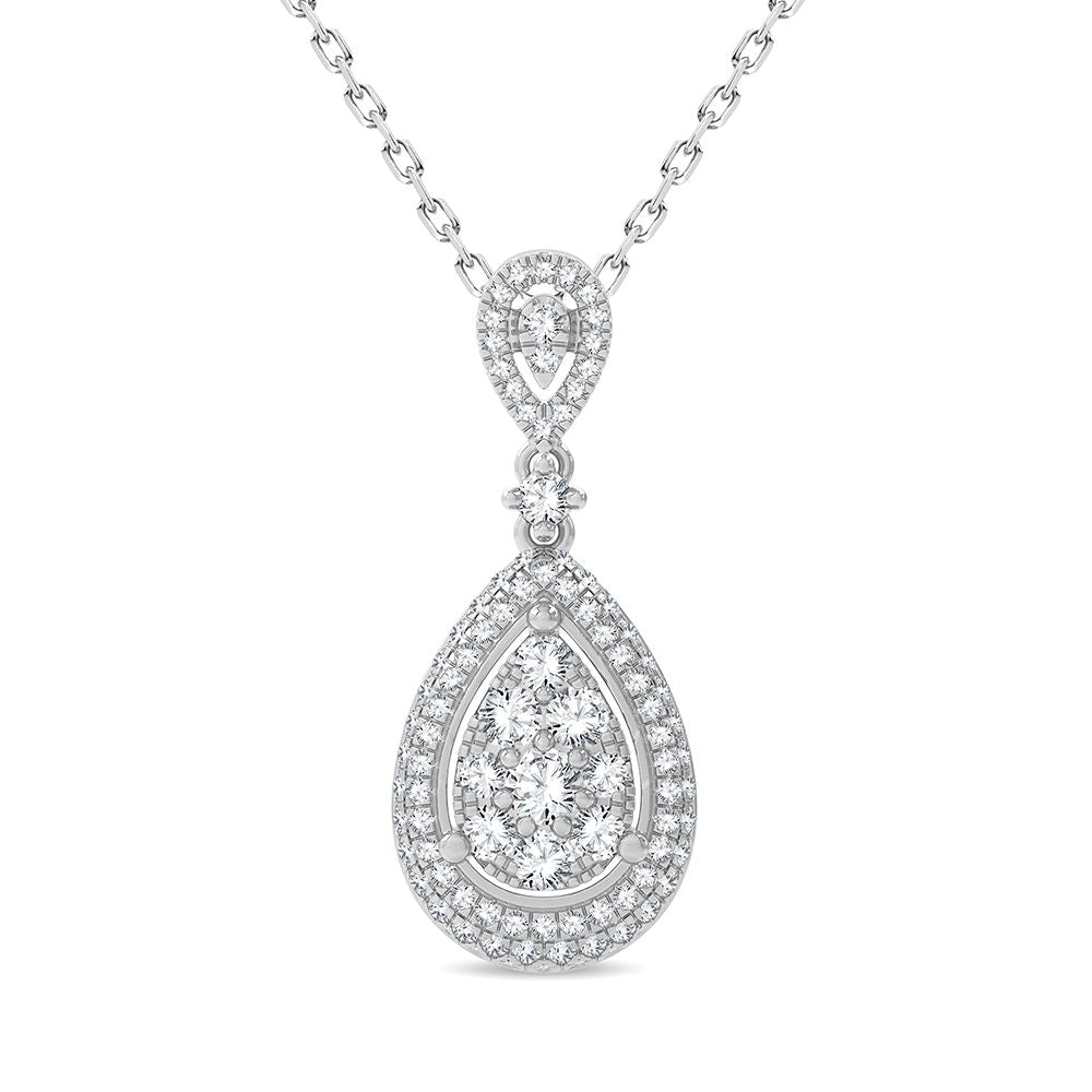 14K 1.13CT Diamond Pendant