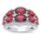 14K 0.33CT Diamond Ruby Ring