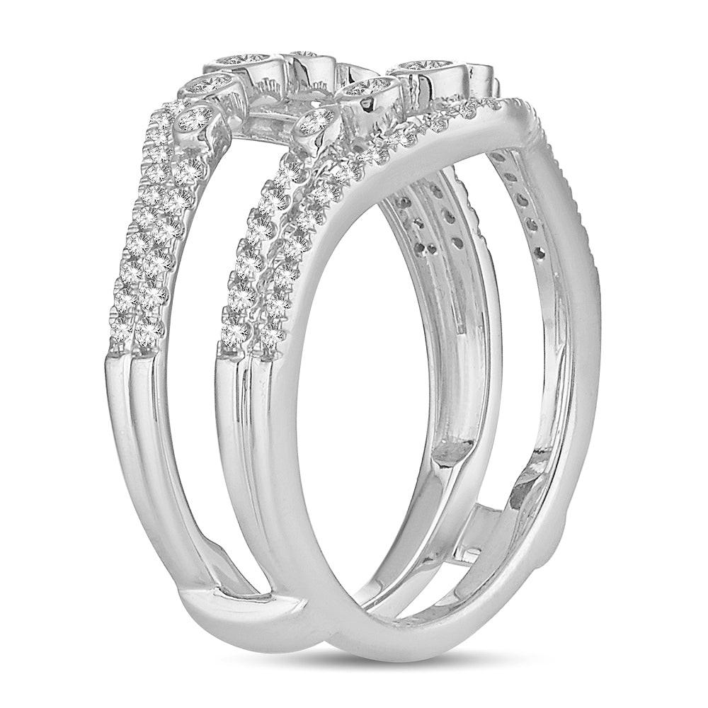 14K 0.50CT Diamond ring guard