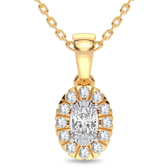 14K 0.25CT Diamond Pendant