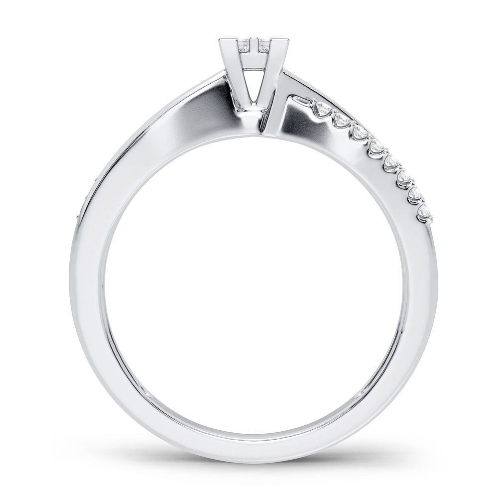 10K 0.15CT Diamond Ring