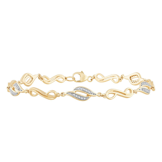 10K 0.20ct Diamond Bracelet