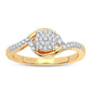 10K 0.15CT DIAMOND RING