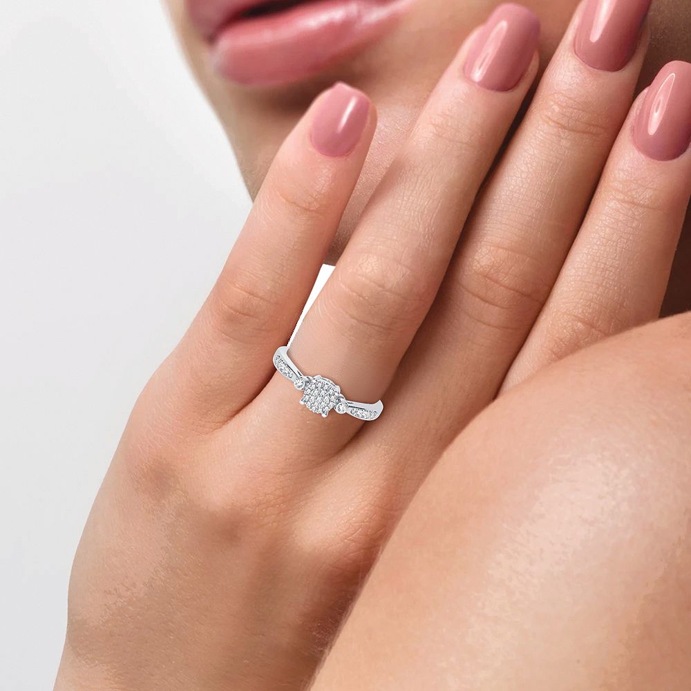 10K 0.14CT DIAMOND RING