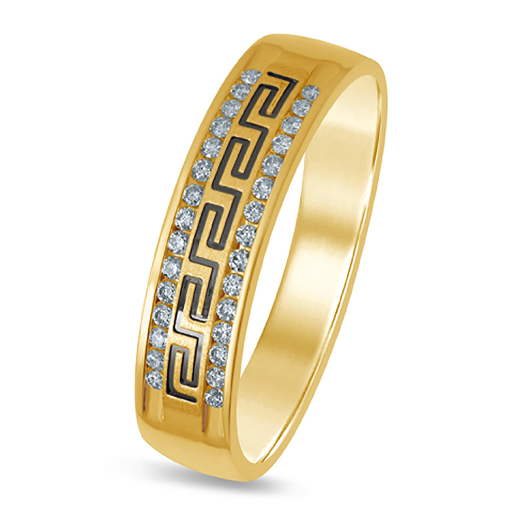 14KT 0.18-0.23CT D-MENS BAND