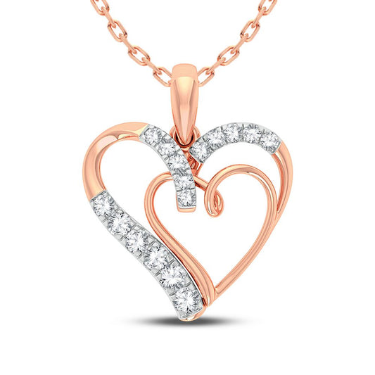 10K 0.25CT DIAMOND PENDANT