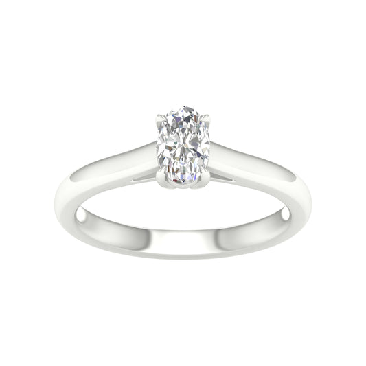 14K 0.50CT Certified Lab Grown Diamond Ring ( IGI Certified )