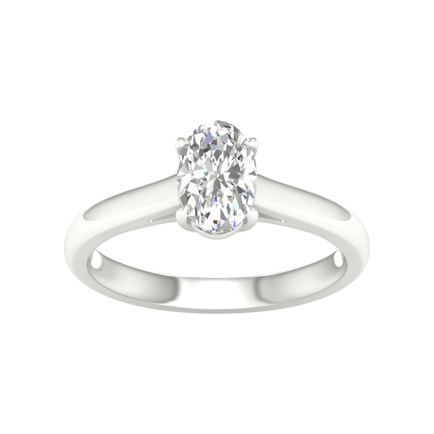 14K 1.00CT Certified Lab Grown Diamond Ring ( IGI Certified )