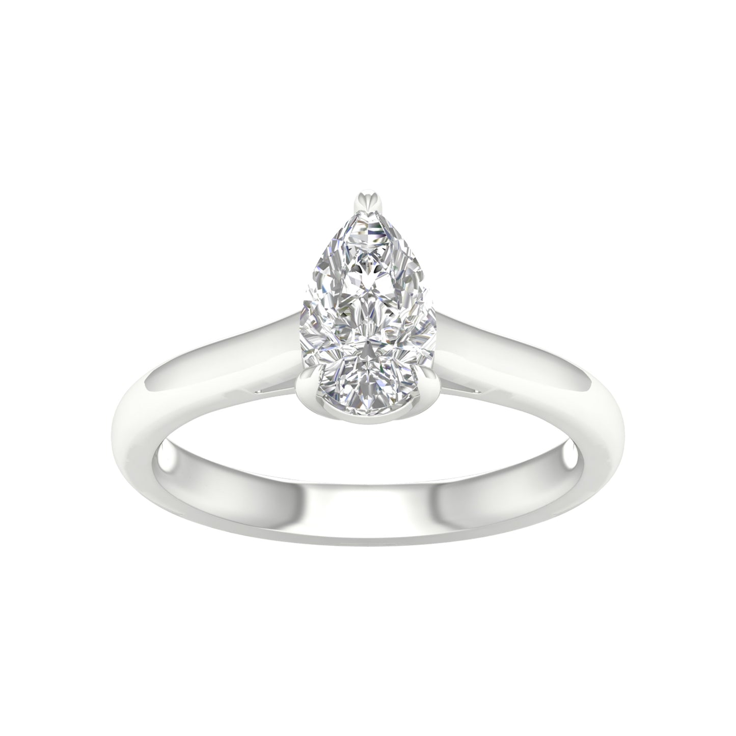 14K 1.00CT Lab Grown Engagement Ring ( IGI Certified )