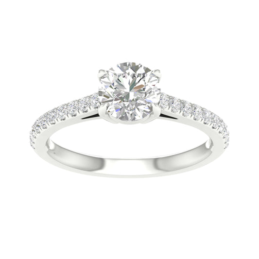 14K 1.25CT Certified Lab Grown Diamond Ring ( IGI Certified )