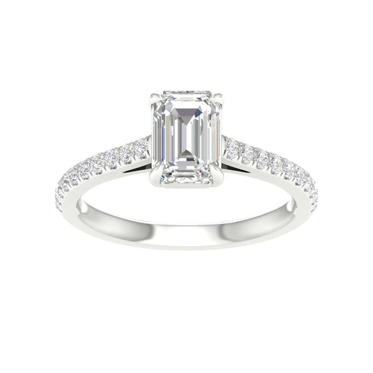 14K 1.25CT Certified Lab Grown Diamond Ring ( IGI Certified )