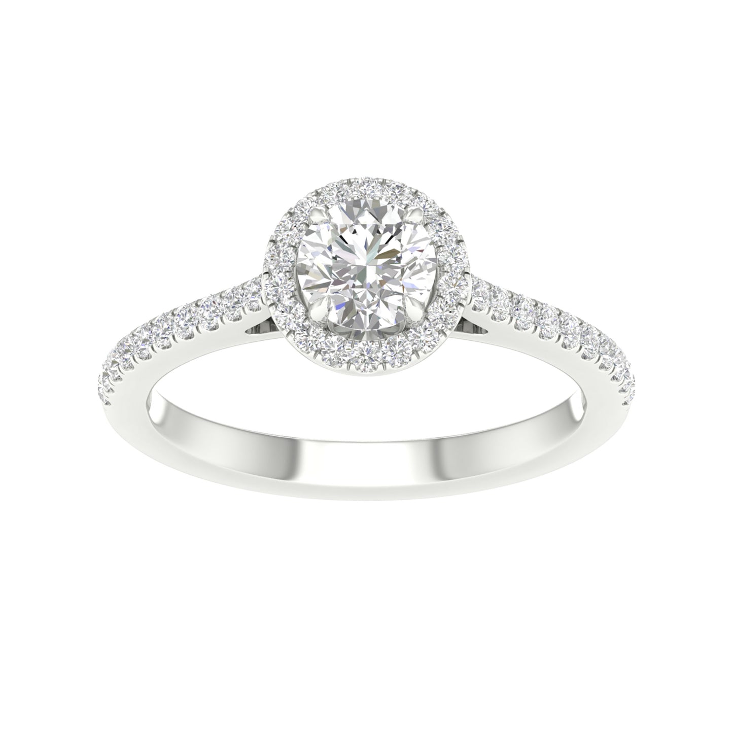 14K 1.00CT Certified Lab Grown Diamond Ring ( IGI Certified )