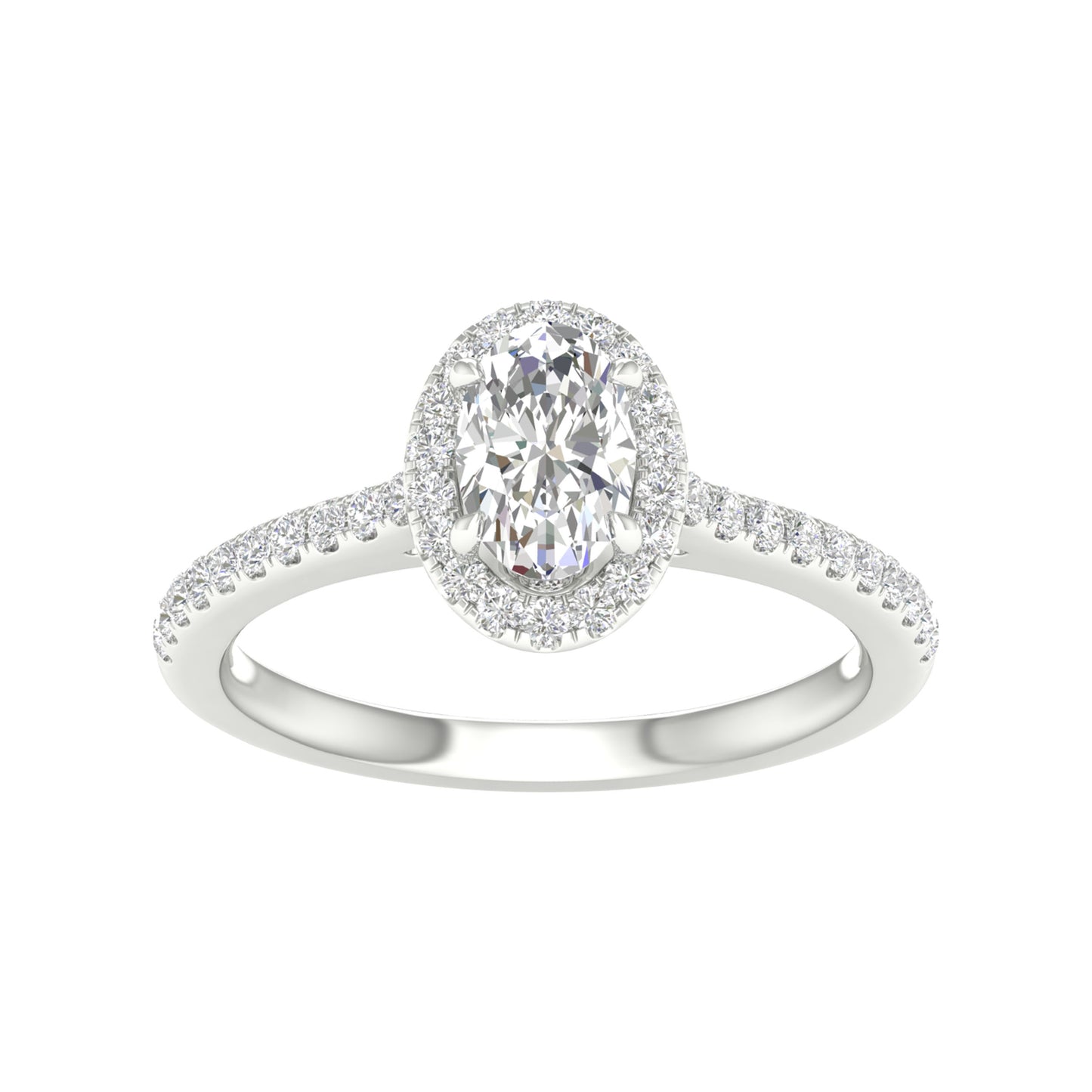 14K 1.00CT  Certified Lab Grown Diamond Ring ( IGI Certified )