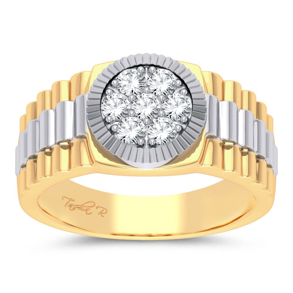 14K 0.50ct Diamond Mens Ring