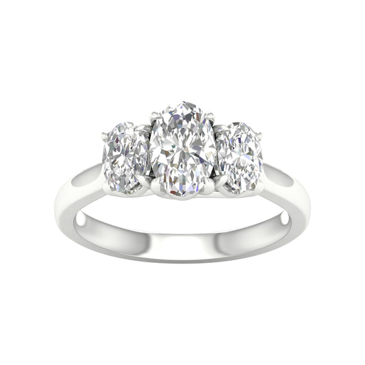 14K 2.00CT Certified Lab Grown Diamond Ring ( IGI Certified )