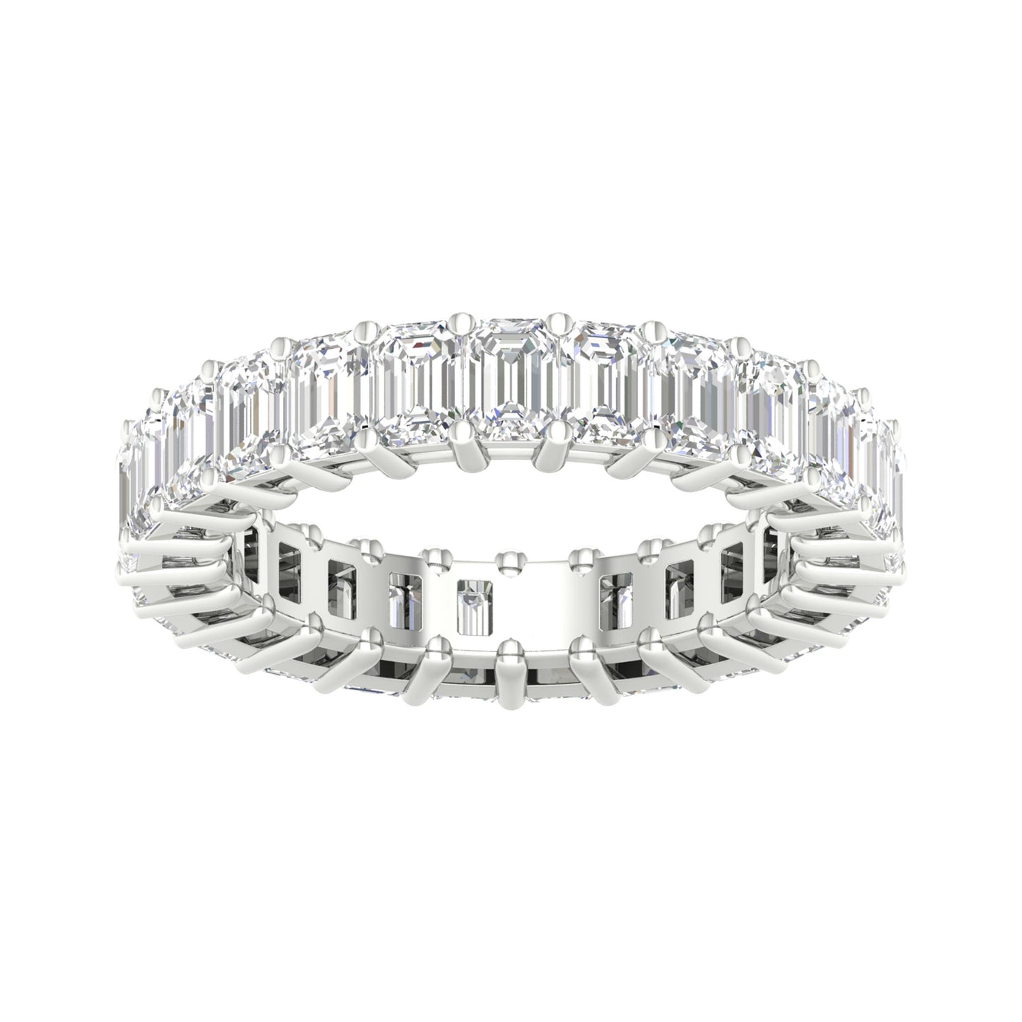 14K 5.00CT Certified Lab Grown Diamond Band ( IGI Certified )