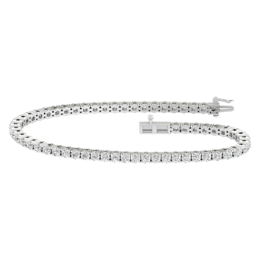 14K 5.00CT Lab Grown Bracelet