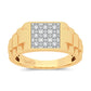 10K 0.16ct Diamond Mens Ring