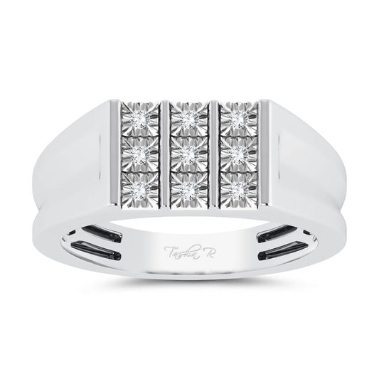 10K 0.15ct Diamond Mens Ring