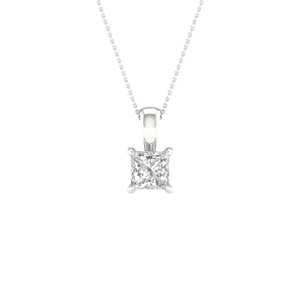 14K 1.00CT Certified Lab Grown Diamond Pendant ( IGI Certified )