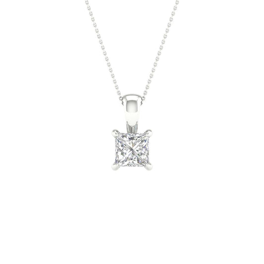 14K 1.00CT Certified Lab Grown Diamond Pendant ( IGI Certified )