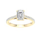 14K 1.25CT Certified Lab Grown Diamond Ring ( IGI Certified )