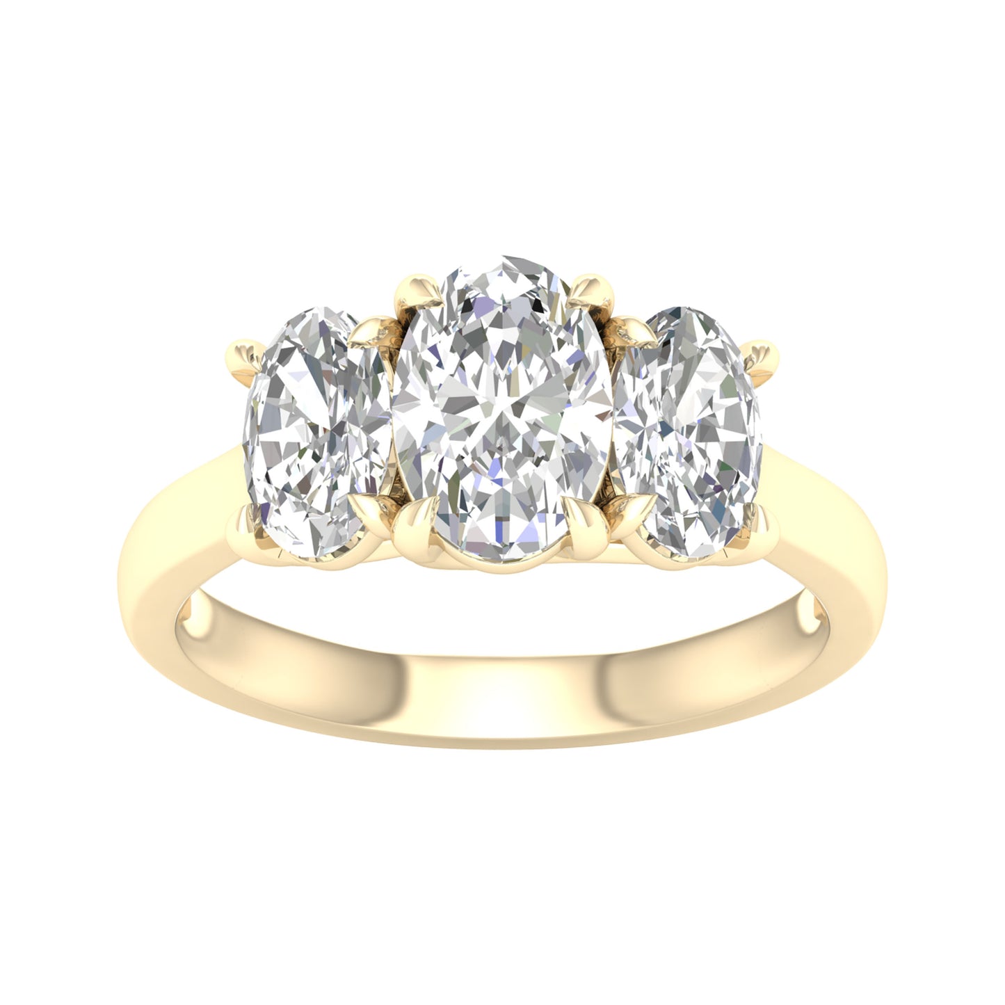 14K 3.00CT Certified Lab Grown Diamond Ring ( IGI Certified )