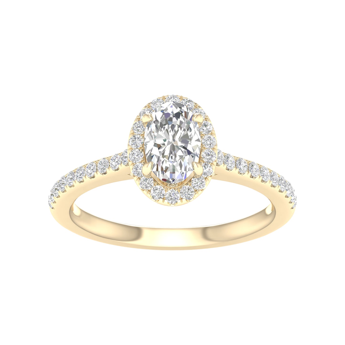 14K 1.00CT Certified Lab Grown Diamond Ring ( IGI Certified )