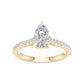 14K 1.25CT Certified Lab Grown Diamond Ring ( IGI Certified )