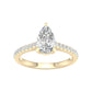 14K 1.75CT Certified Lab Grown Diamond Ring ( IGI Certified )