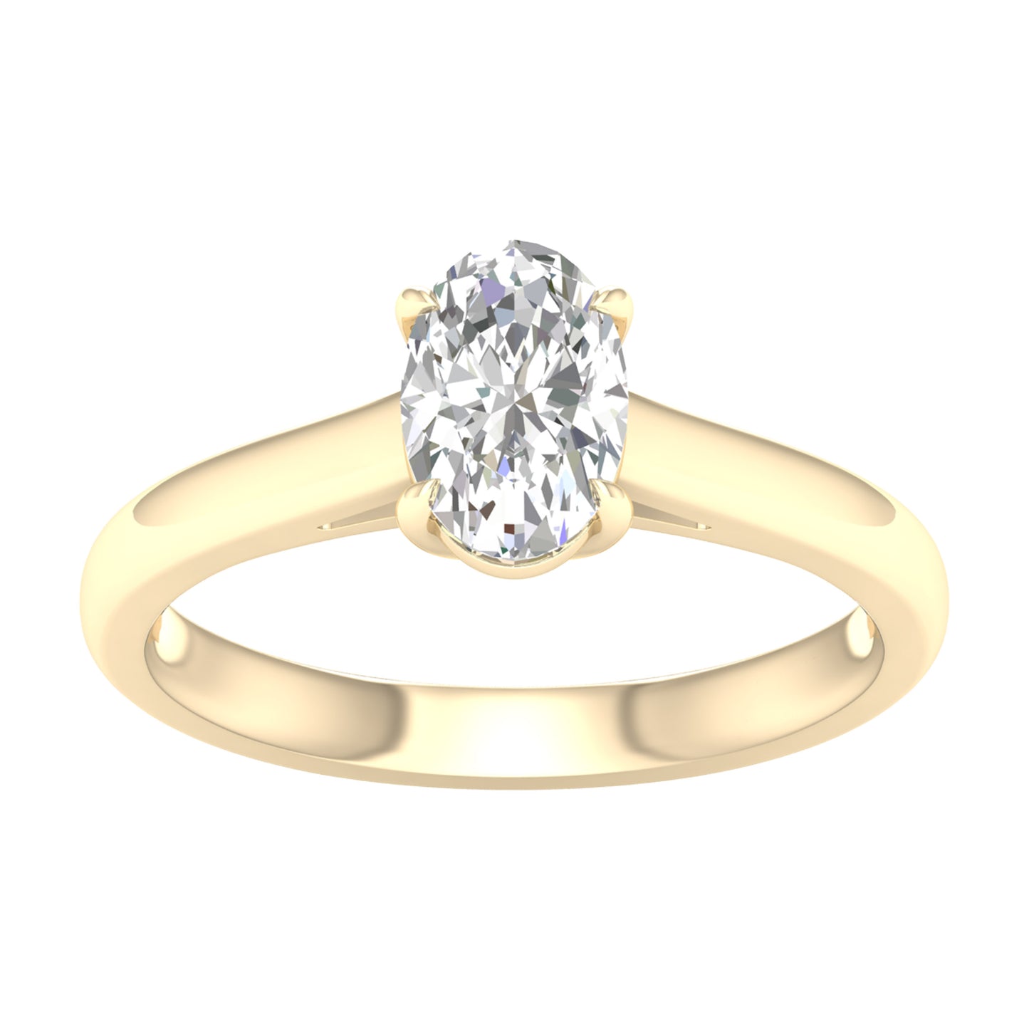 14K 1.00CT  Certified Lab Grown Diamond Ring ( IGI Certified )