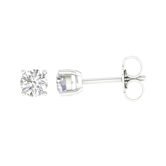 14K 0.50CT Certified Lab Grown Diamond Earring ( IGI Certified )