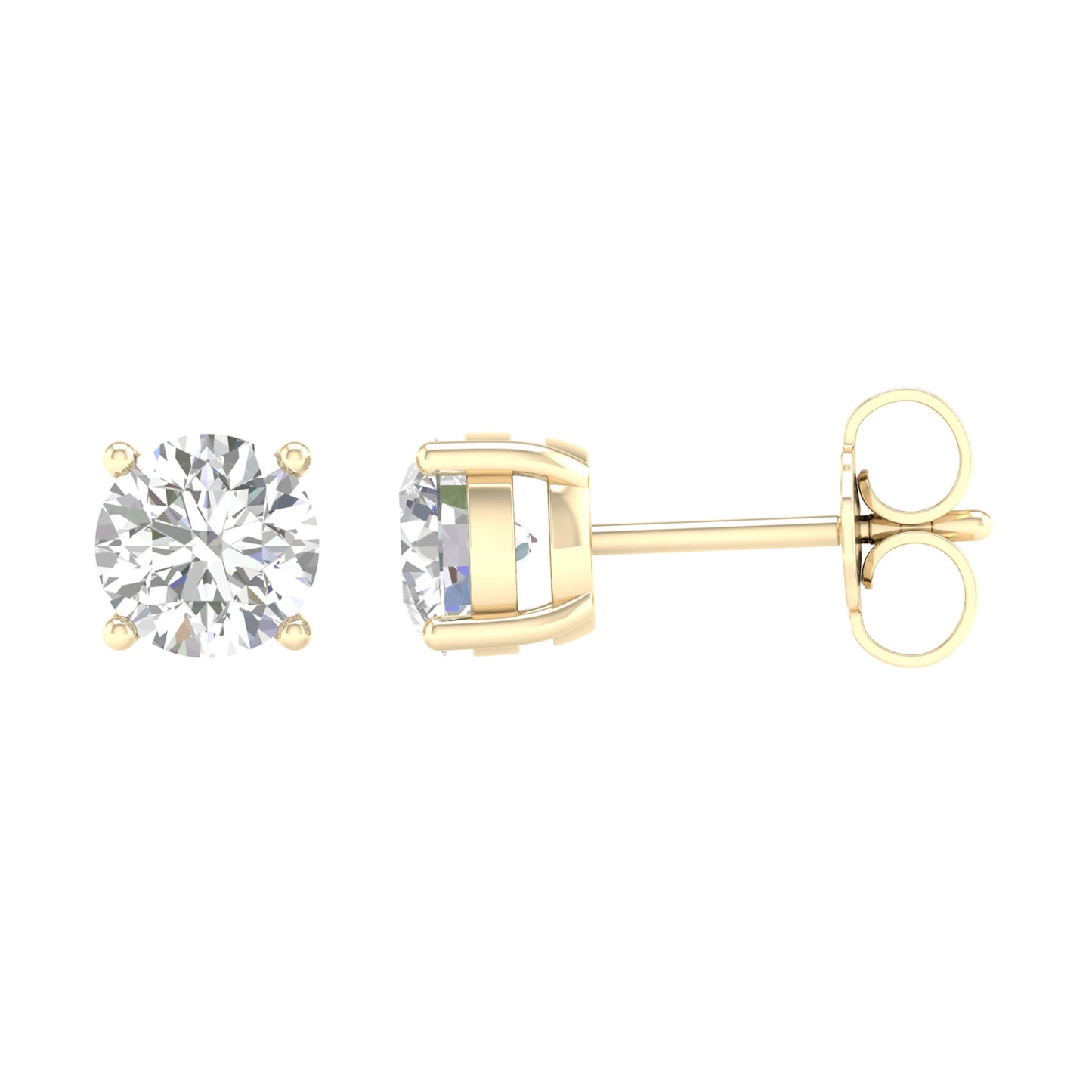 14K 2.00CT Certified Lab Grown Diamond Earring ( IGI Certified )