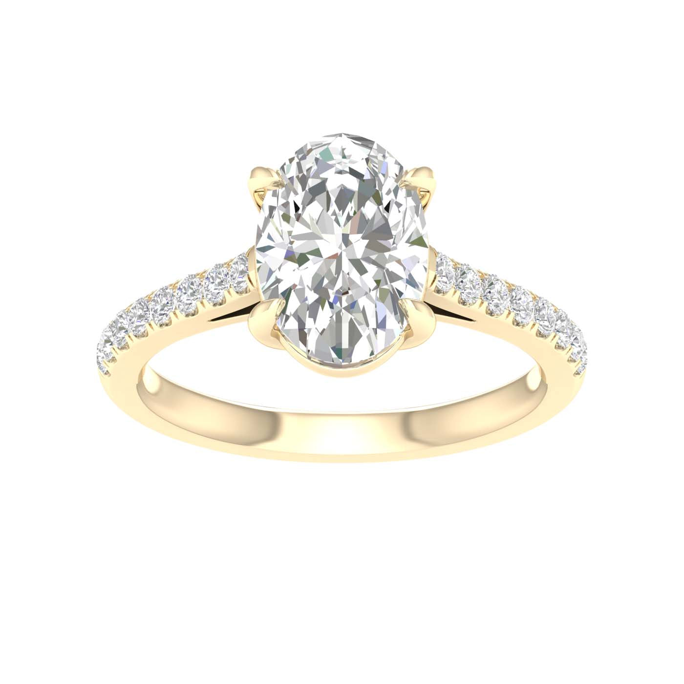 14K 2.25CT Certified Lab Grown Diamond Ring ( IGI Certified )