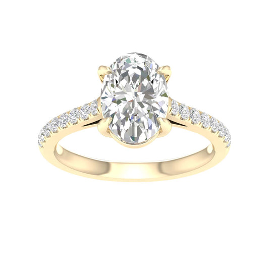 14K 2.25CT Certified Lab Grown Diamond Ring ( IGI Certified )